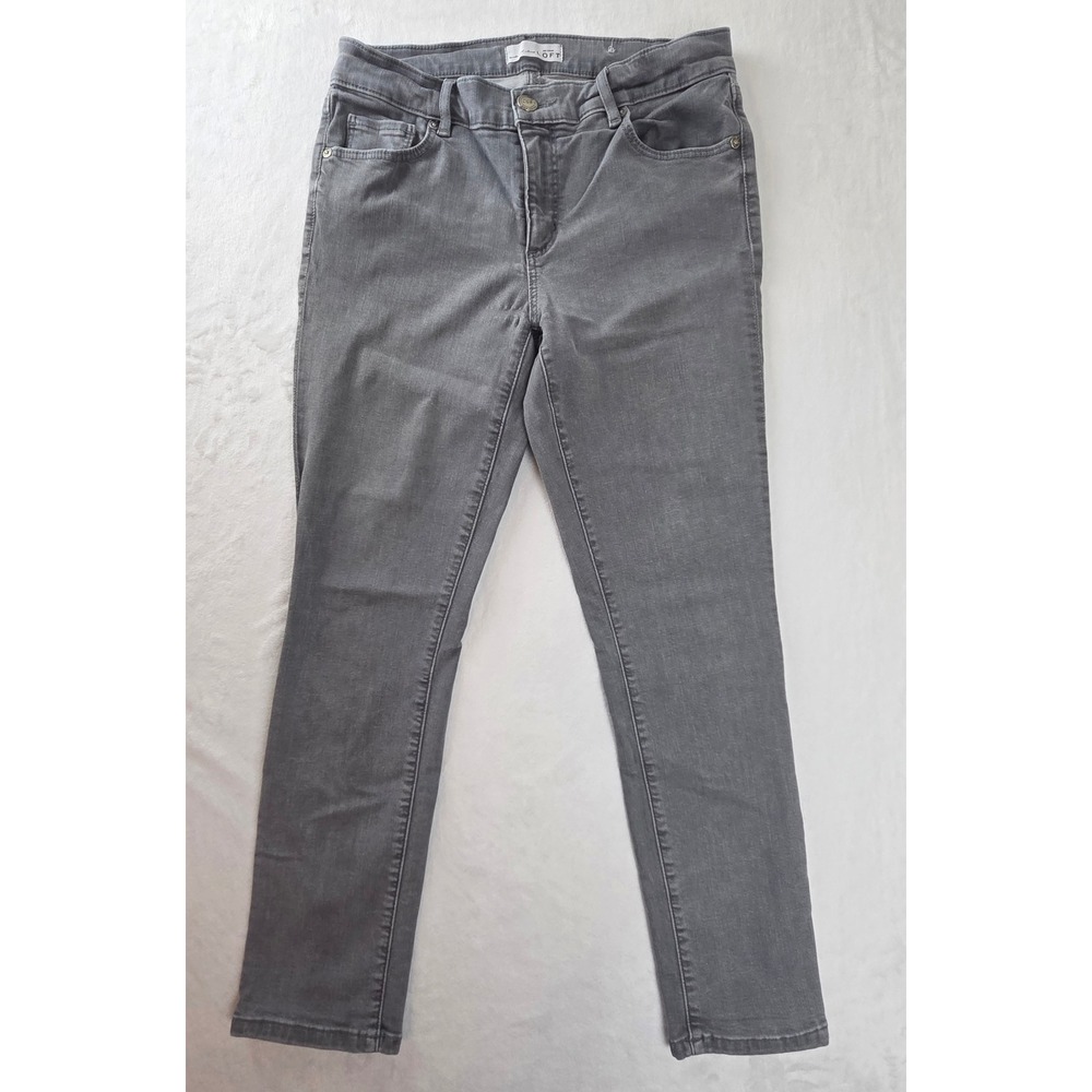 Ann Taylor LOFT Jeans Womens 28‎ Gray Skinny Slim Leg Denim 433863M